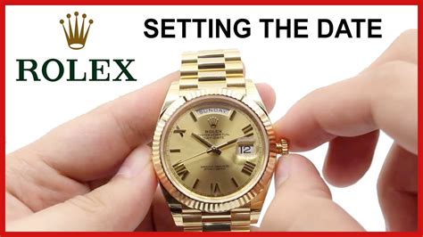 rolex set date